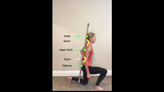 Lunge Practice with Dowel